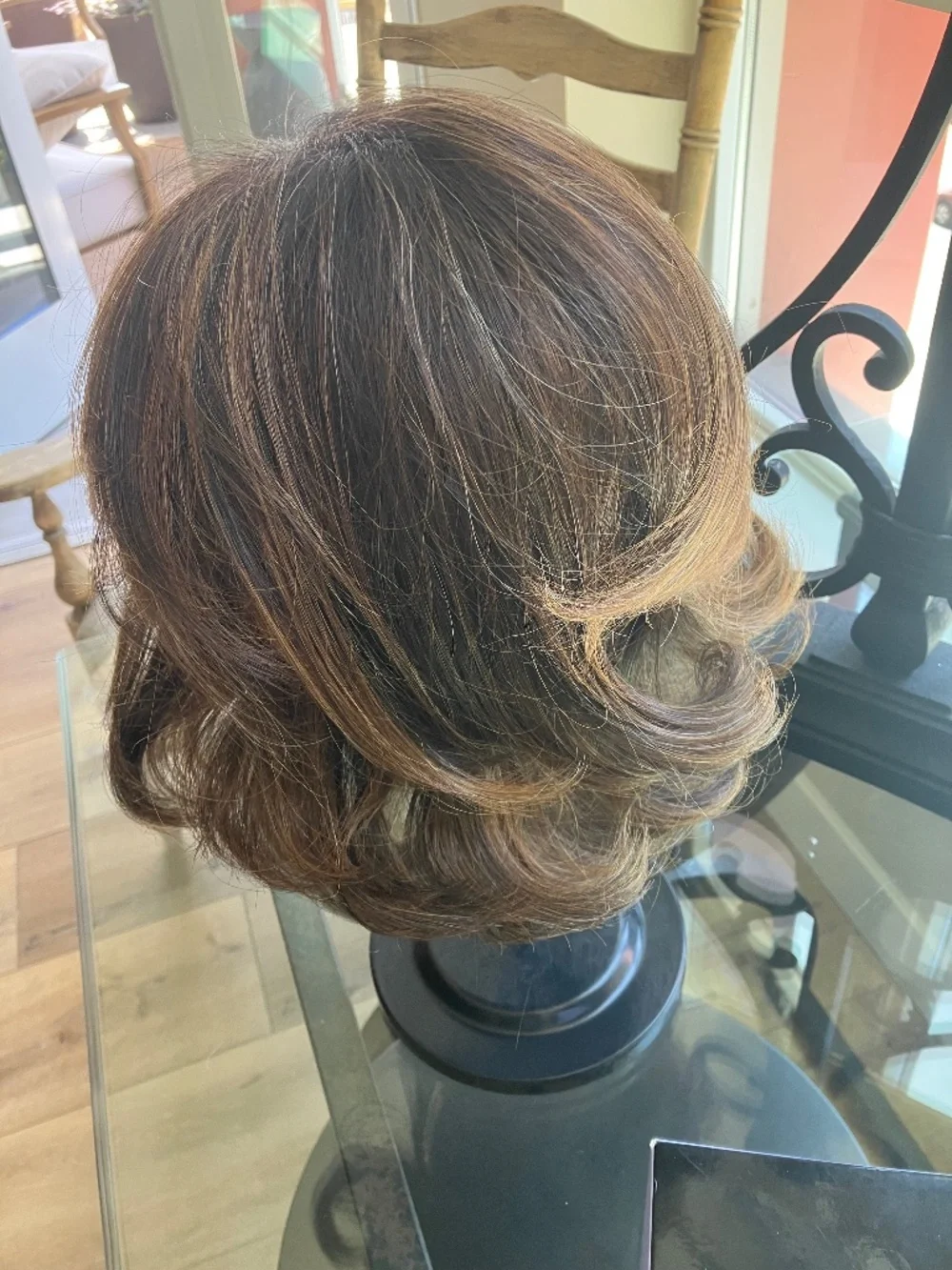 Raquel Welch Brown Highlighted Wig